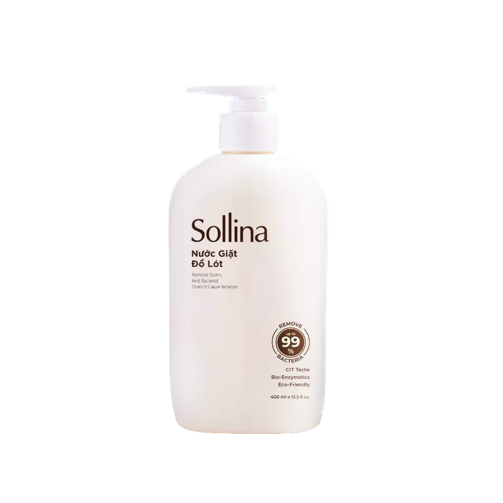 Nước giặt đồ lót Sollina chai vàng 400ml