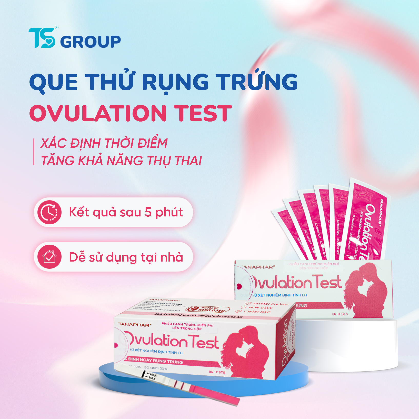 Que thử xét nghiệm định tính LH